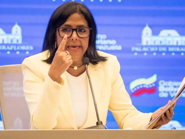 La mandataria encargada de Venezuela Delcy Rodríguez.
