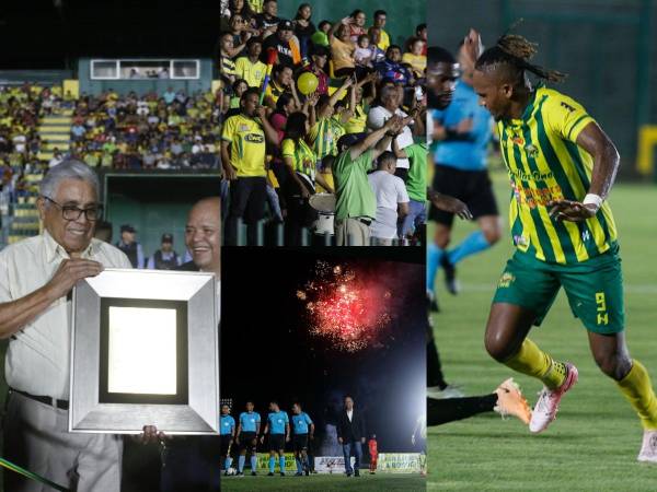 Las postales que dejó la inauguración de la luz artificial en el Estadio Luis Girón, en La Lima, Cortés.