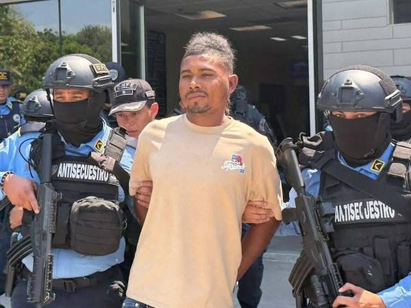 Eduin Eraldo Palma Benegas el día que fue capturado.