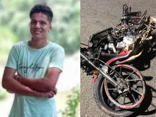 Como Carlos Luis Solís fue identificado el joven que perdió la vida este domingo en un accidente de motocicleta ocurrido en la carretera CA-13.