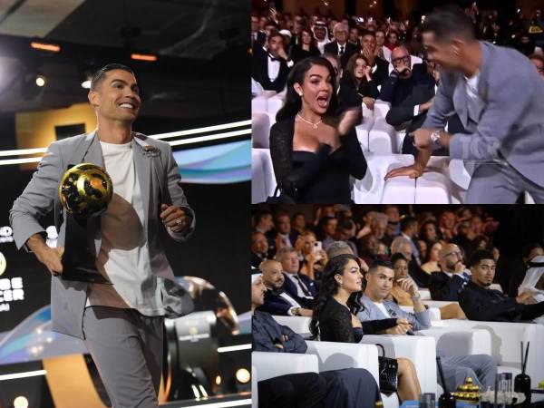 La viral reacción de Georgina por el premio que ganó Cristiano Ronaldo