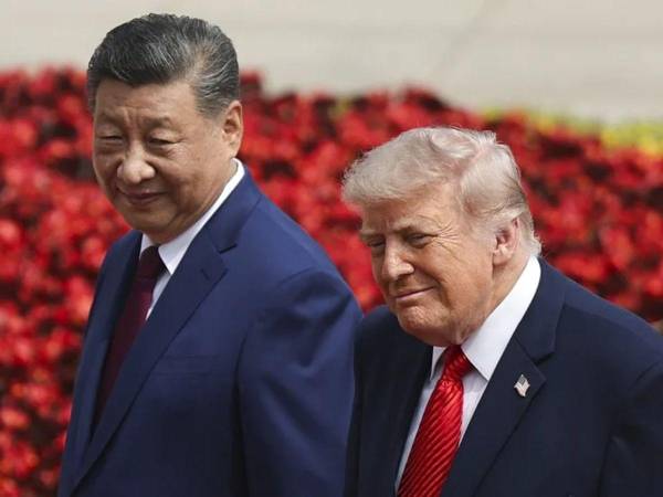 Foto archivo de Xi Jinping y Donald Trump.
