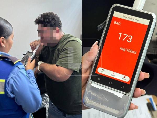 El capturado presentaba un BAC de 0.173 %, se encontraba en un rango asociado con intoxicación severa.
