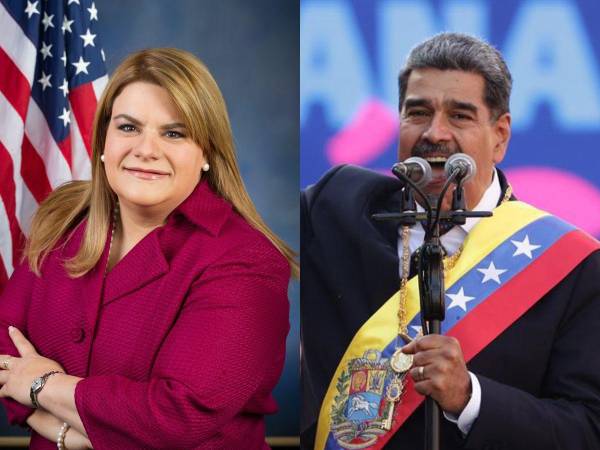 La gobernadora de Puerto Rico, Jenniffer González y el actual presidente de Venezuela, Nicolás Maduro.