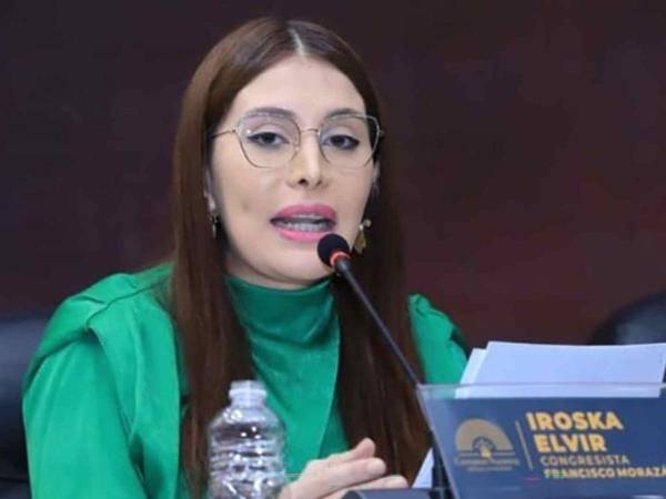 La diputada del Partido Liberal, Iroshka Elvir.