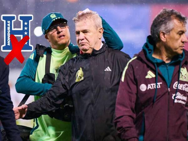 Javier ‘Vasco’ Aguirre se fue del estadio Morazán con una herida en la cabeza por el impacto de una lata de cerveza que tiraron desde las graderías del estadio Morazán.