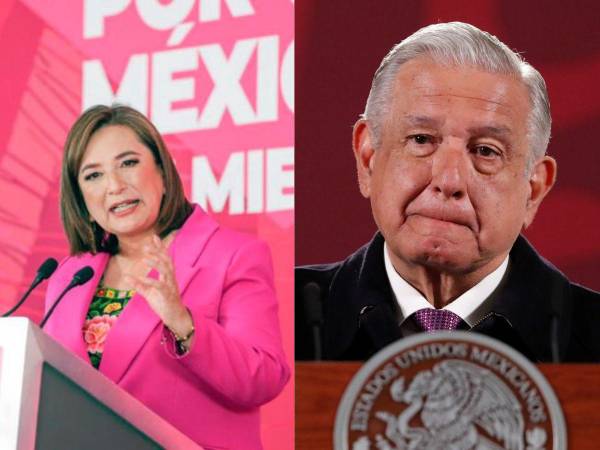 Xóchitl Gálvez y el presidente de México, Andrés Manuel López Obrador.
