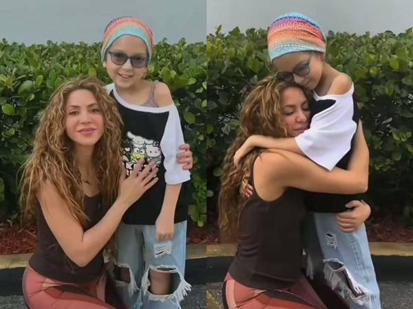 Shakira y pequeña fan.