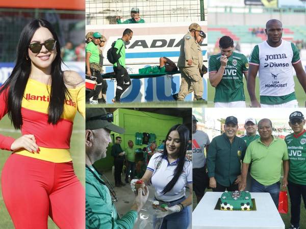 Las imágenes del partido que Marathón empató (1-1) contra el Génesis en el estadio Yankel Rosenthal, en el 99 aniversario del club verdolaga, por la jornada 17 del Torneo Apertura 2024 de la Liga Nacional de Honduras.