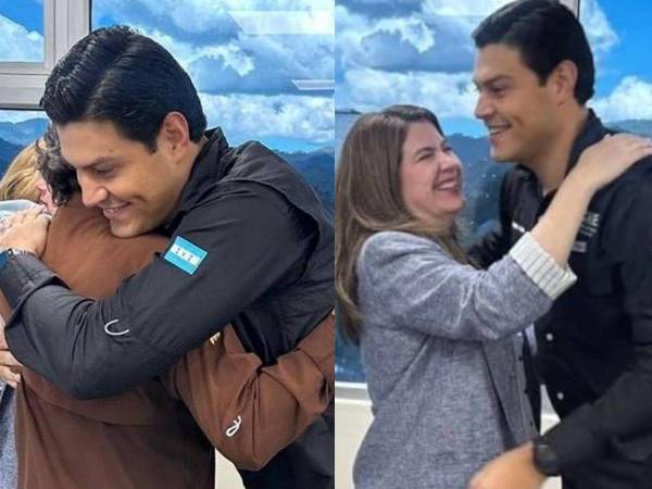 Cossette López, Ana Paola Hall y Marlon Ochoa, consejeros del CNE, se reunieron este lunes con el padre Leopoldo Serrano para hablar sobre las próximas elecciones del 30 de noviembre.