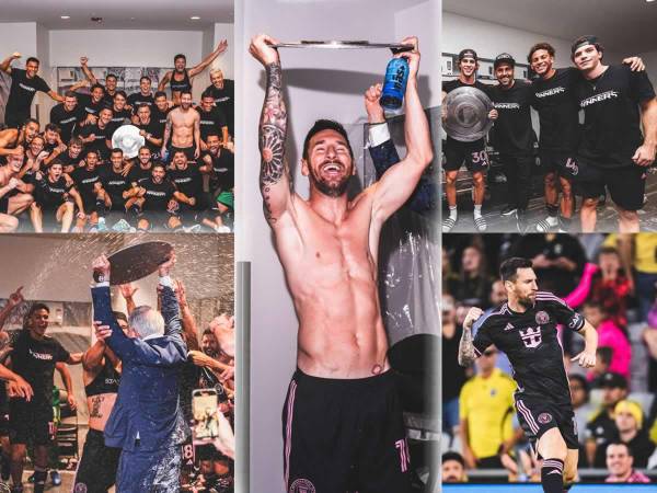 Así celebró Lionel Messi su segundo título con el Inter Miami tras ganar la MLS Supporters’ Shield contra el Columbus Crew. El argentino festejó con sus amigos en el vestuario.