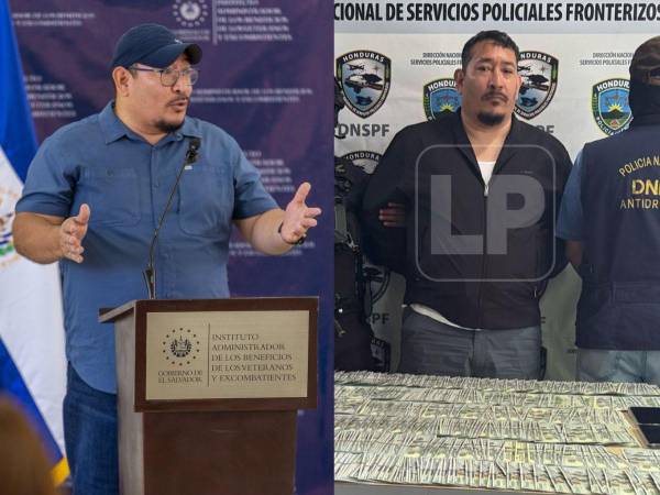 Autoridades policiales hondureñas reportaron este jueves la captura de Juan Alberto Ortíz, actual presidente del Instituto Administrador de los Beneficios de los Veteranos y Excombatientes de El Salvador (Inabve).