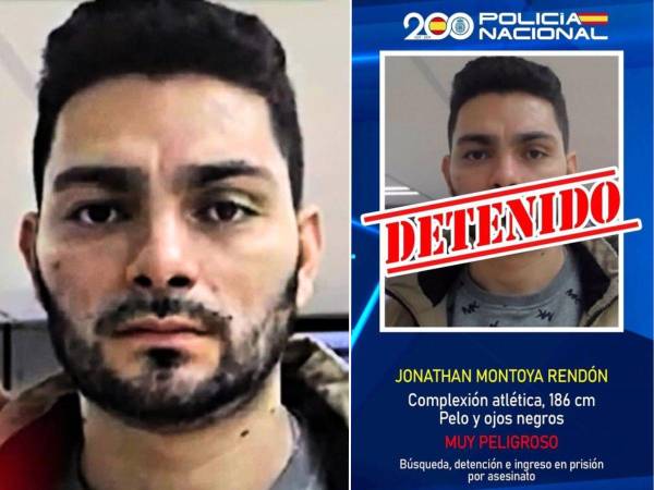 Jonathan Montoya Rendón era buscado por la policía española.