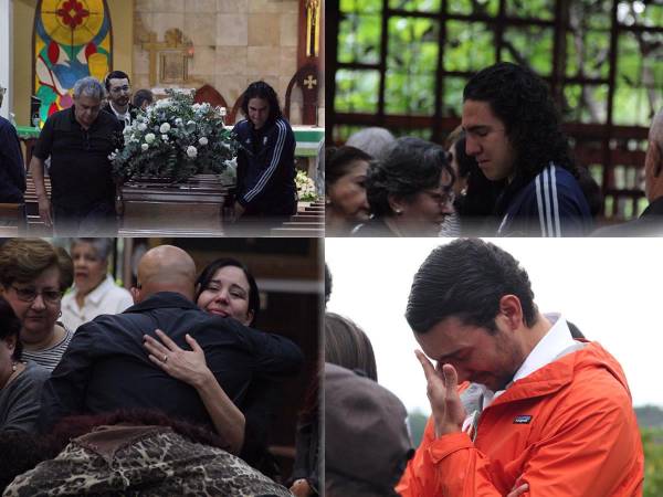 Vicente Daniel Viera, exfutbolista del Olimpia, Motagua y Marathón, fue enterrado este jueves en San Pedro Sula entre lágrimas de sus familiares y amistades. Fotos: Jeffred Ramírez