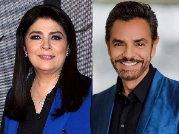 Los actores Eugenio Derbez y Victoria Ruffo.