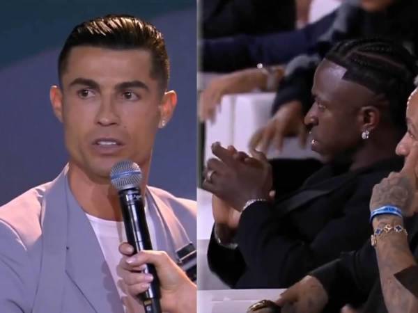 Cristiano Ronaldo salió en defensa de Vinicius y dijo que el brasileño merecía ganar el Balón de Oro.