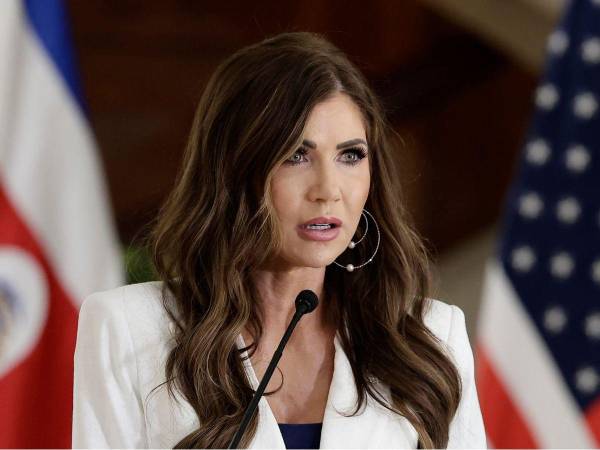 La secretaria de Seguridad Nacional de Estados Unidos, Kristi Noem.