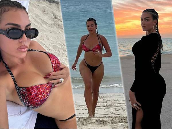 Georgina Rodríguez ha subido la temperatura en las redes sociales con unas infartantes imágenes en bikini en la playa durante unos días de relax junto a Cristiano Ronaldo.