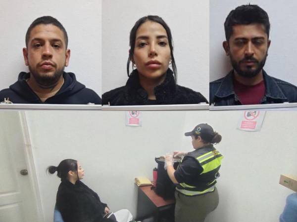 Los tres ciudadanos fueron capturados la noche de este martes 12 de noviembre en el aeropuerto Ramón Villeda Morales de San Pedro Sula.