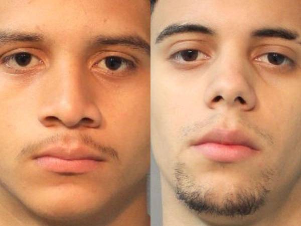 Los hondureños Edras Daniel Velásquez Girón y Jeffrey Bladimir Valladares Archaga.