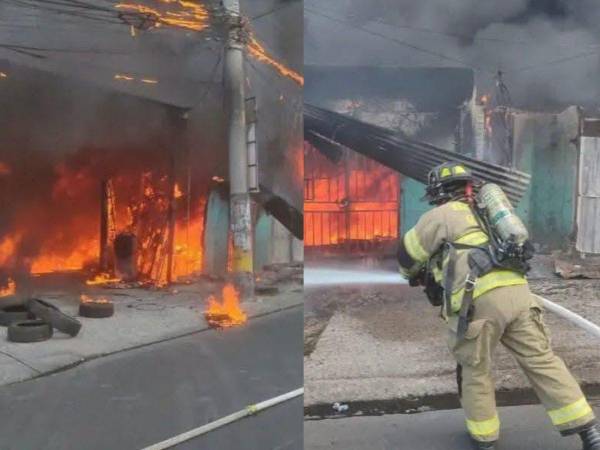 La magnitud de las llamas provocó que una densa columna de humo se elevara sobre el sector y pudiera ser observada desde diferentes puntos de Tegucigalpa.