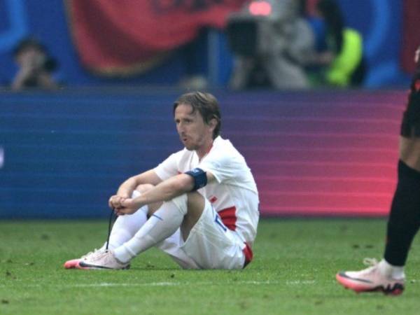 Luka Modric terminó decepcionado tras el empate de Albania vs Croacia.