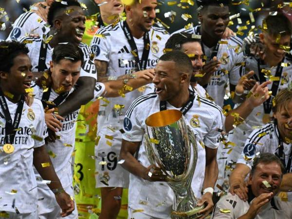 Mbappé conquistó su primer título como jugador del Real Madrid.