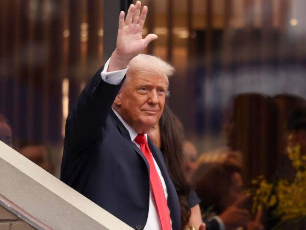 Trump, a su llegada este domingo al Centro Nacional de Tenis Billie Jean King, antes de la final masculina del Abierto de tenis de EE.UU, en Flushing Meadows.