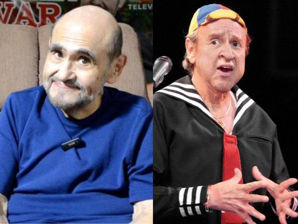 Los actores Édgar Vivar y Carlos Villagrán.