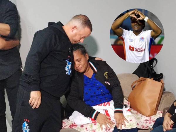 Olimpia estuvo acompañando a la familia en La Ceiba tras la pérdida de Demetri Gordon.