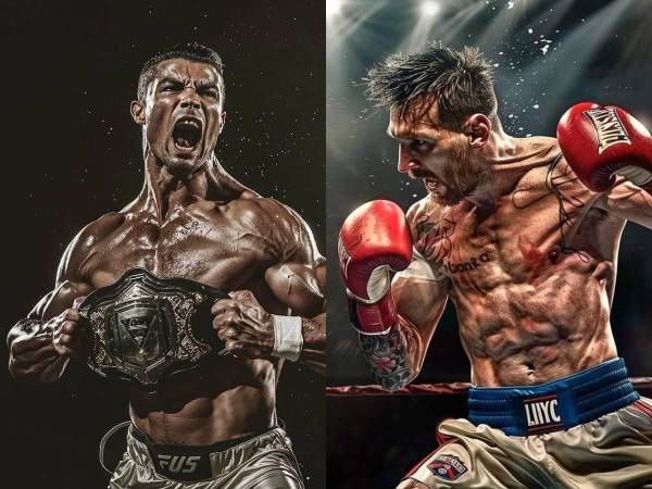 Un artista creó con Inteligencia Artificial imágenes en las que se puede observar cómo se verían las figuras del fútbol practicando otros deportes.