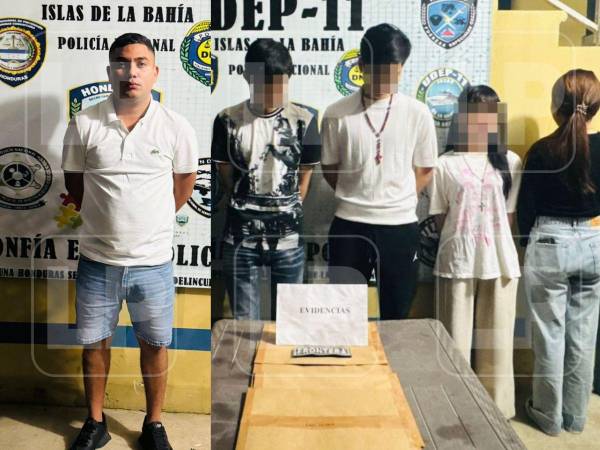 Autoridades policiales capturaron a un hondureño acusado de presunto tráfico de personas, quien viajaba junto a tres ciudadanos de Vietnam y uno de Corea del Sur.