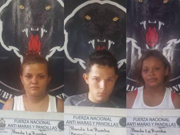 Fotografía de los tres imputados condenados.