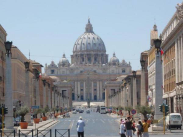 Vista de la santa sede del Vaticano.