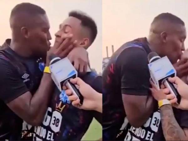 Beckeles también besó a Najar tras título del Olimpia, ¿cómo reaccionó Andy?