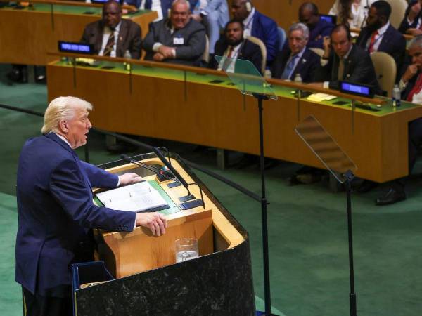 El presidente de Estados Unidos, Donald Trump, denuncia sabotaje en la ONU.