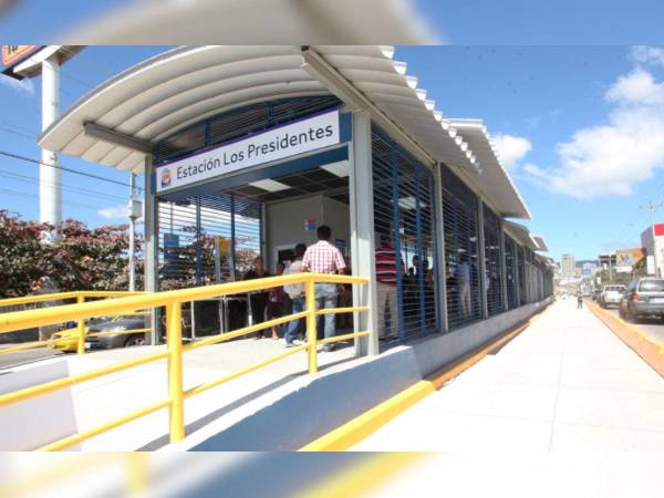 Foto de la estación del Trans-450 en Tegucigalpa.