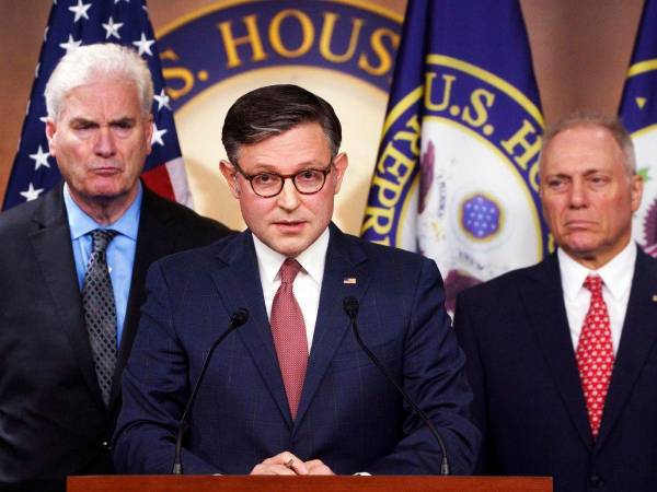 El presidente de la Cámara de Representantes, el republicano Mike Johnson.