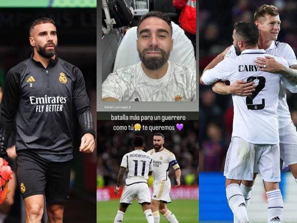 Los mensajes a Dani Carvajal tras grave lesión en el Real Madrid vs Villarreal.