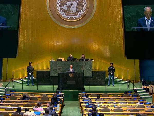 El presidente de Honduras, Nasry Asfura, pronuncia su discurso ante la 81.ª Asamblea General de las Naciones Unidas, en Nueva York, donde aborda los principales desafíos y prioridades del país.