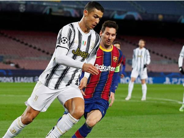 <b>El fútbol se unió por Messi.</b> Grandes figuras dejaron mensajes de cariño luego de la emotiva despedida de Leo a su padre, entre ellos Cristiano Ronaldo. FOTO EFE y redes.