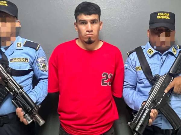 Marlon Reinaldo Gómez de la O, alias Skinny, fue detenido en la aldea Los Caminos, en Santa Cruz de Yojoa.