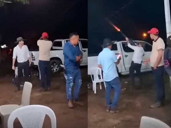 Fiesta en Olancho termina con ráfaga de disparos al aire y causa indignación en redes