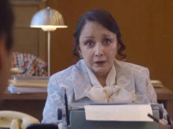 La actriz María Antonieta de la Nieves en su aparición especial.