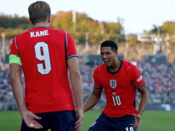 Harry Kane anotó un doblete en la victoria de Inglaterra contra Croacia. Foto EFE.