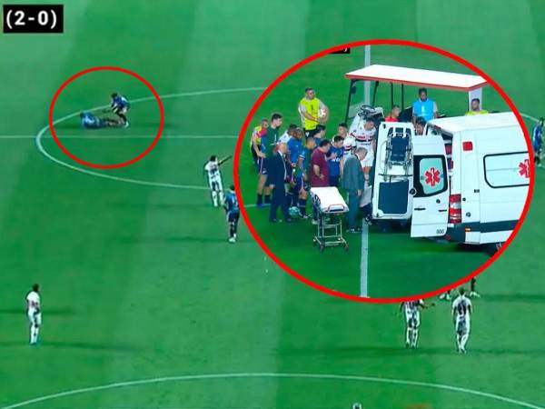 El jugador del Nacional, Juan Izquierdo, se desmayó en pleno partido ante Sao Pualo en la Copa Libertadores.