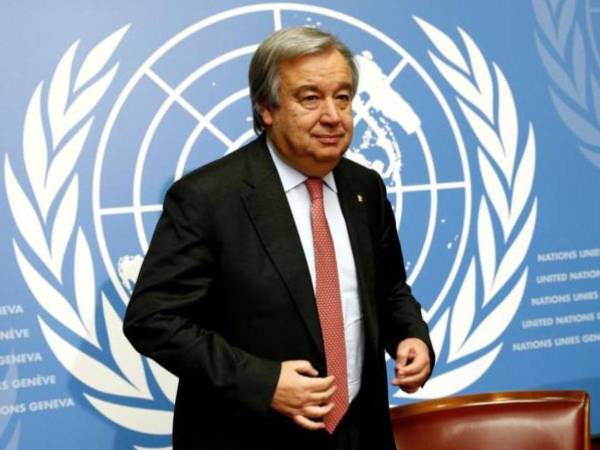 Antonio Guterres, secretario general de la Organización de las Naciones Unidas (ONU).