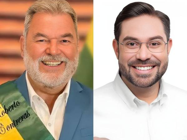 Roberto Contreras, presidente del Consejo Central Ejecutivo del Partido Liberal de Honduras (CCEPL) y alcalde de San Pedro Sula, y el diputado Jorge Cálix.