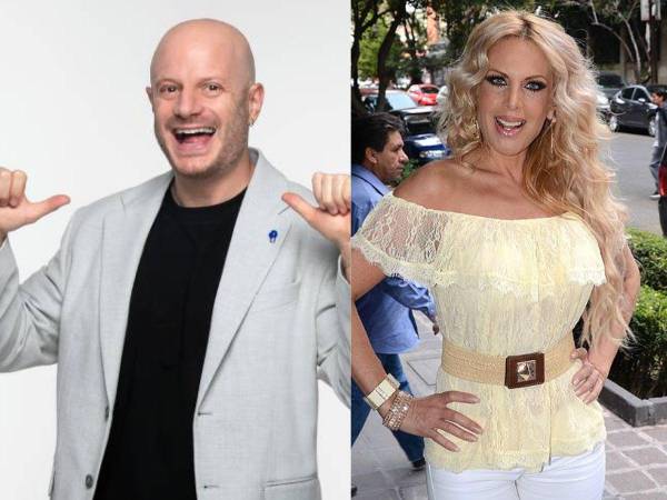 El conductor de televisión Facundo y la actriz y cantante Lorena Herrera.