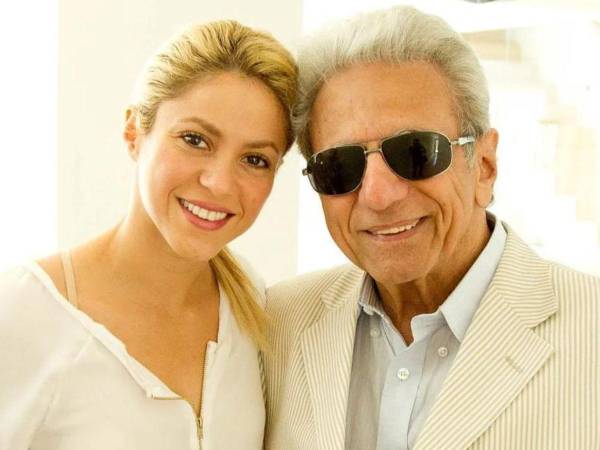 Shakira y su padre William Mebarak Chadid.